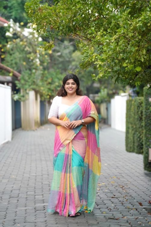 Linen Candy Saree