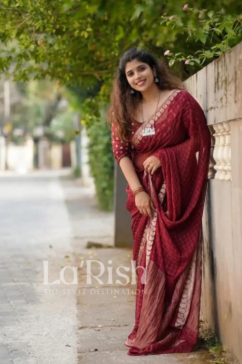 Alli Pure Viscose Georgette Saree