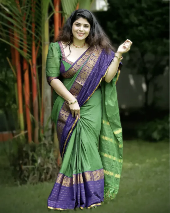 Anandhi Pure Narayanpet Saree - Image 2
