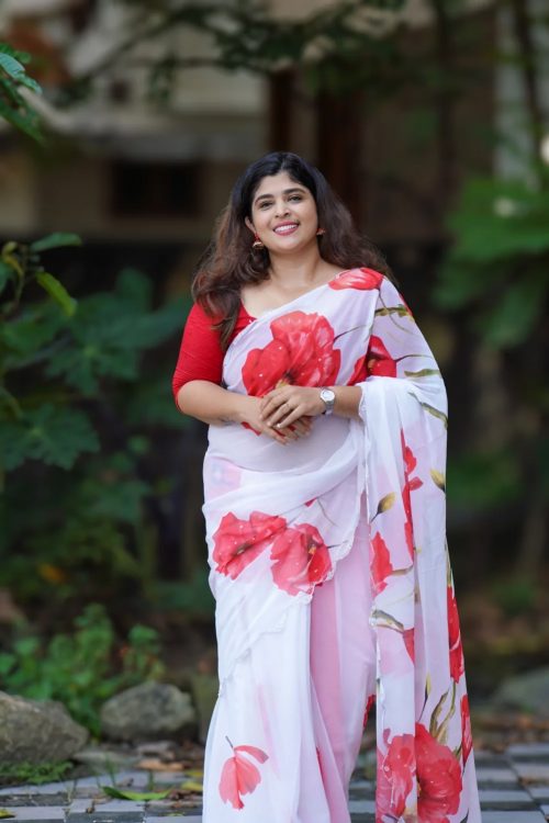 Blossom a Premium Alpino Chinon Saree