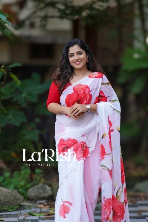 Blossom a Premium Alpino Chinon Saree
