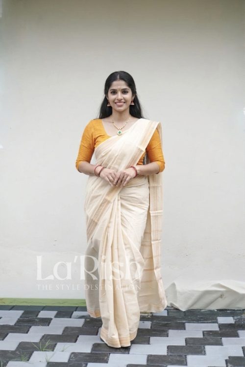 Kalki Beige Madurai Sungudi