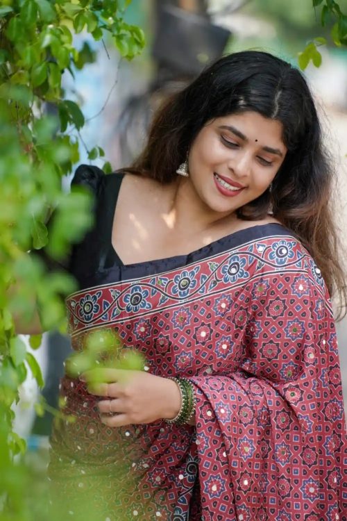 Royal Ajrak Saree