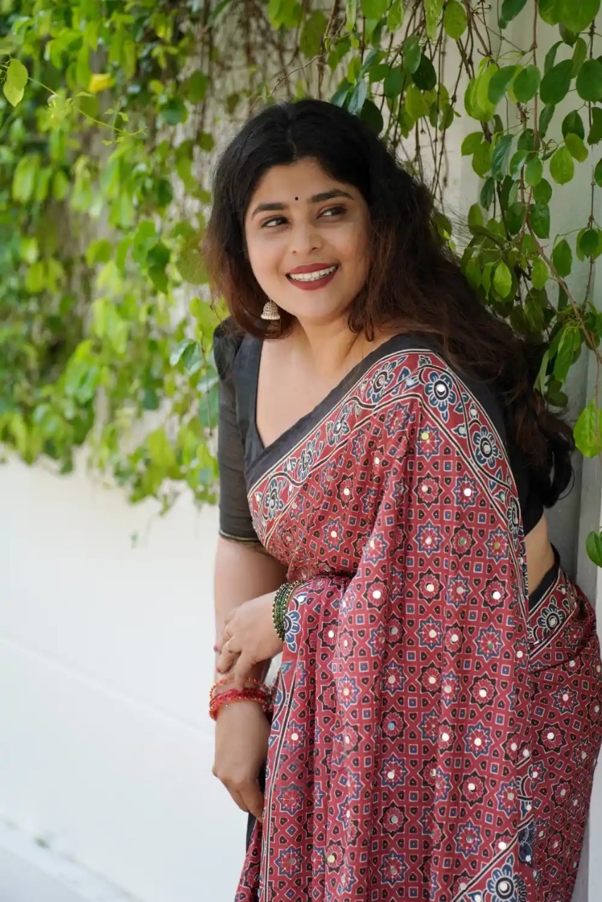 Royal Ajrak Saree - Image 3