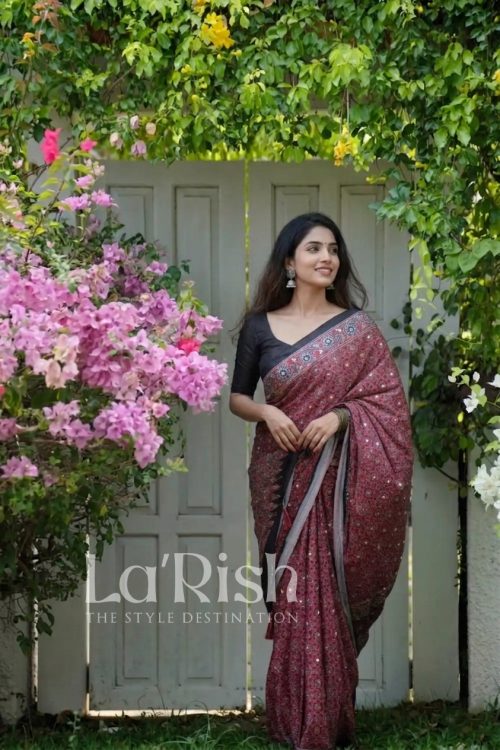 Royal Ajrak Saree