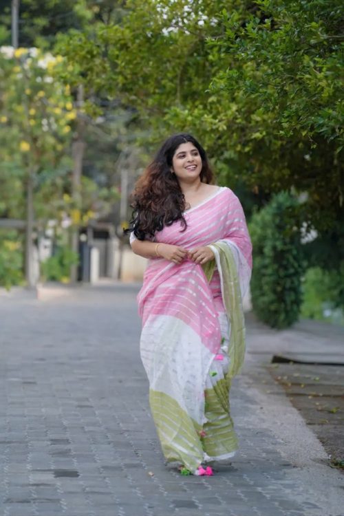 Lollipop 120 Count Mul Mul Cotton Saree