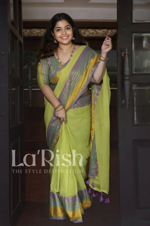 Madhuri 120 Count Mul Mul Cotton Saree