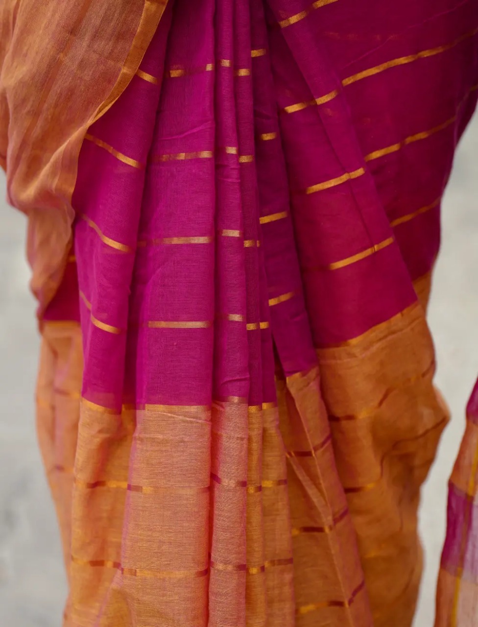 Mizhi Mul Mul Cotton Saree - Image 4