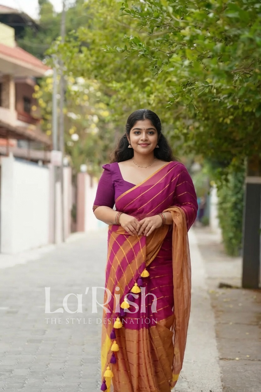Mizhi Mul Mul Cotton Saree