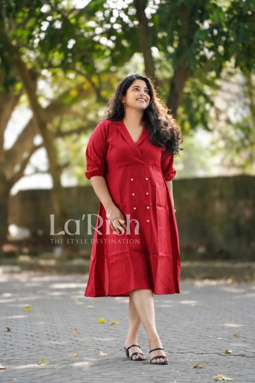 Plum Elegant Burfi Plain Dress