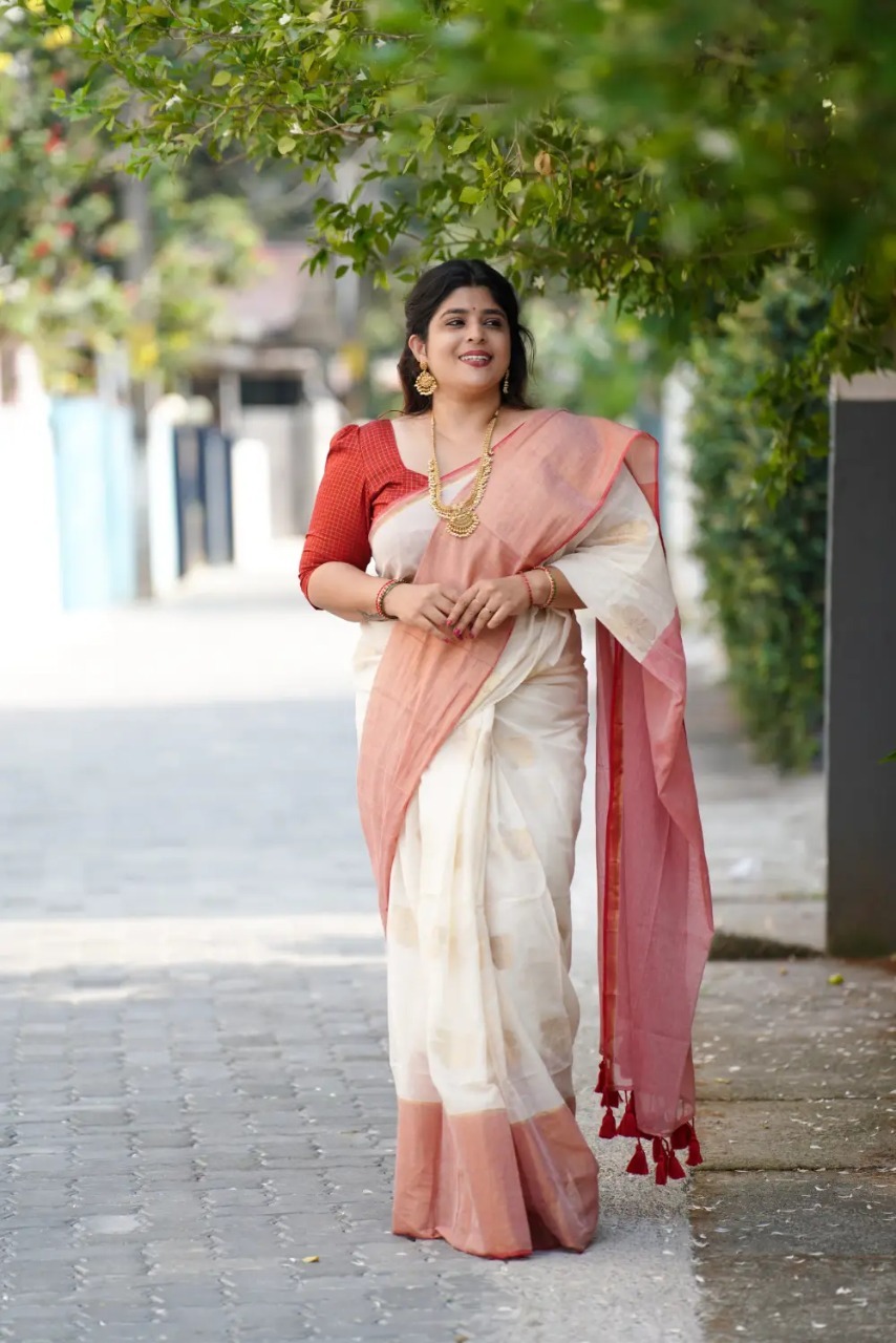 Prabha Mul Mul Cotton Saree
