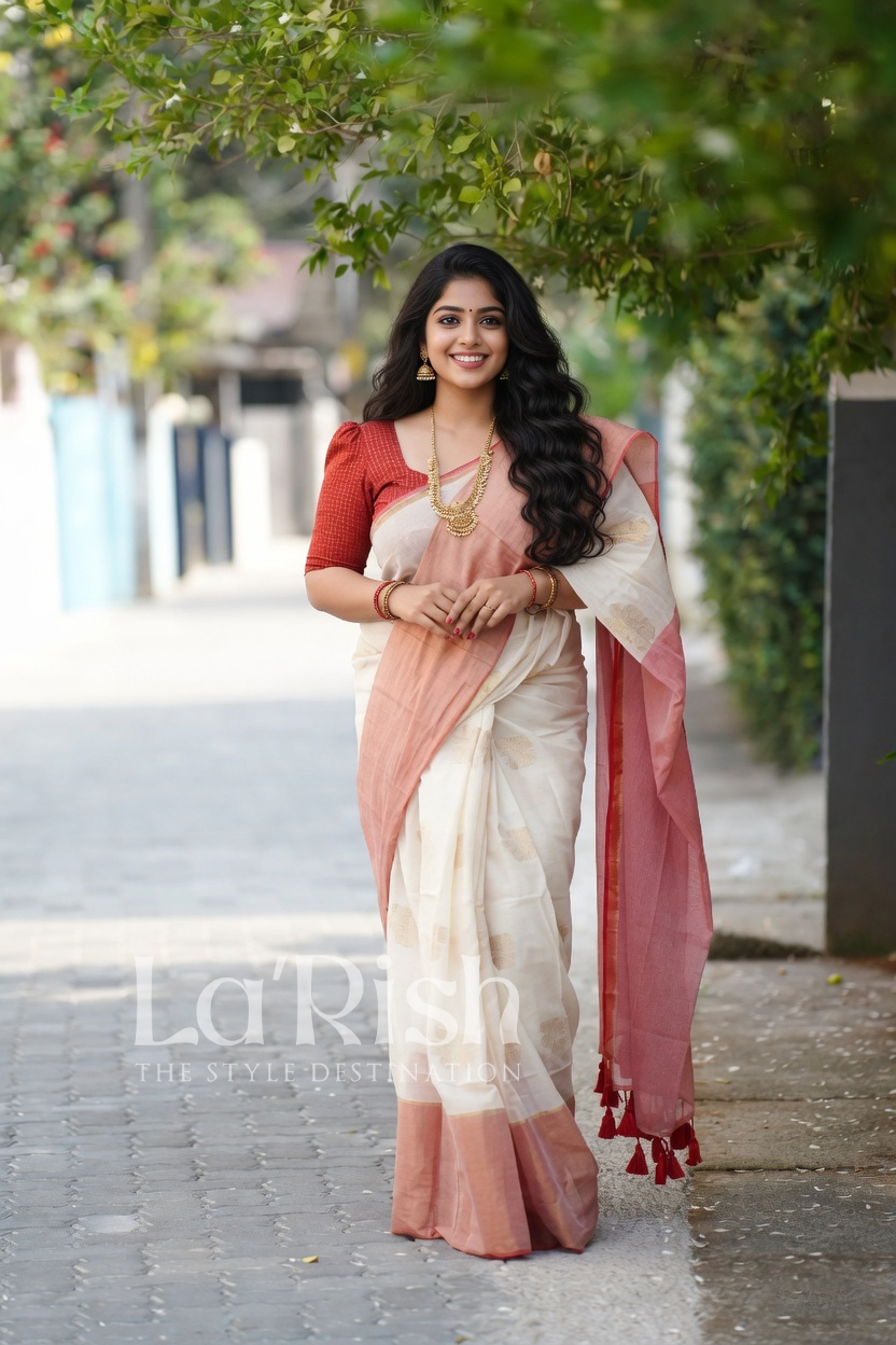 Prabha Mul Mul Cotton Saree