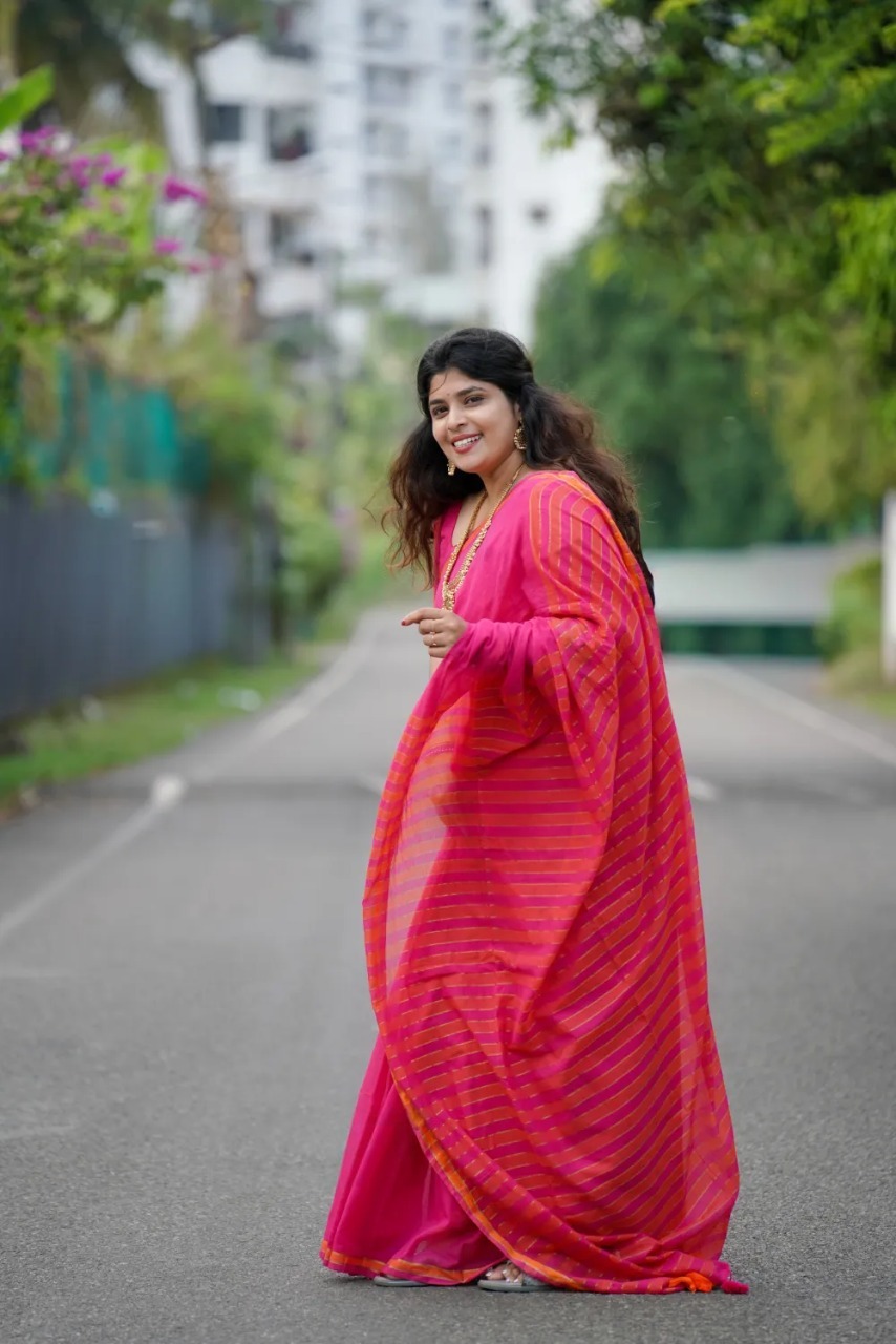 Raani Premium Mul Mul Cotton Saree (Pennpatt Exclusive) - Image 2