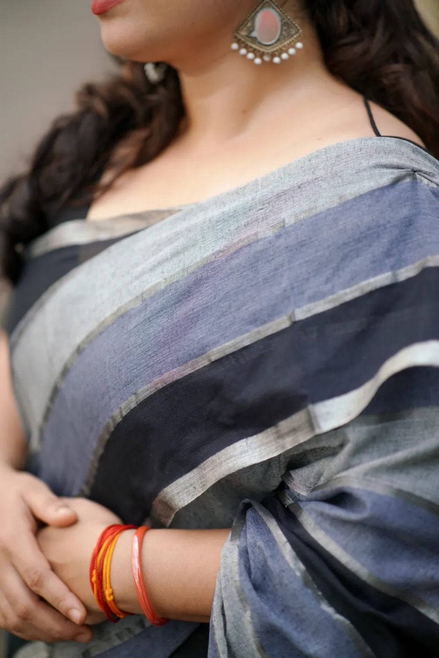 Rainbow Black Mul Mul Cotton - Image 3