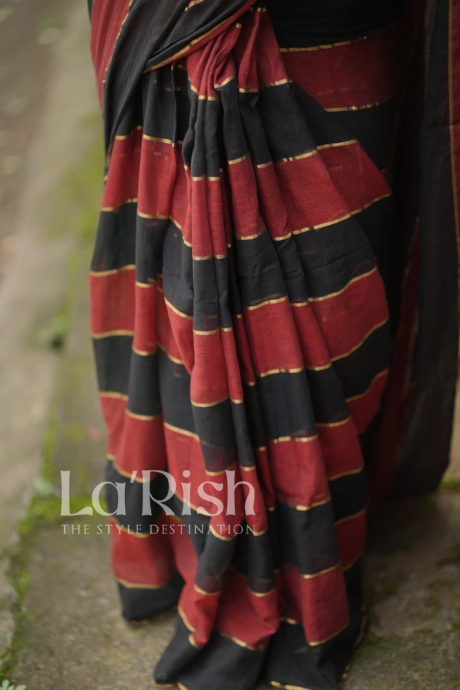 Rainbow Maroon Mul Mul Cotton - Image 2