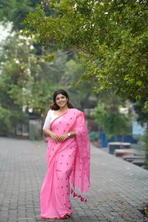 Rosy Mul Mul Cotton