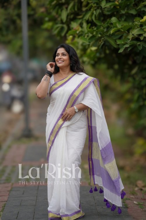 Unnimaya Mul Mul Cotton Saree